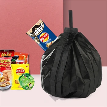 Складная хозяйственная сумка большой емкости для женщин, мужчин, портативная многоразовая Эко-складная сумка на молнии, дорожные моющиеся сумки