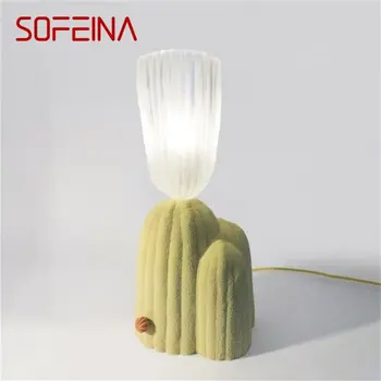 Винтажная настольная лампа SOFEINA Nordic, Современное креативное светодиодное настольное освещение для домашнего декора, Прикроватная тумбочка в гостиной