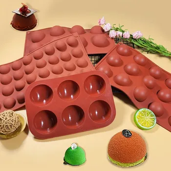 Противень для выпечки, форма для выпечки, силиконовая форма для шоколадных шариков, силиконовая форма для леденцового торта, печенье, силиконовые принадлежности для выпечки